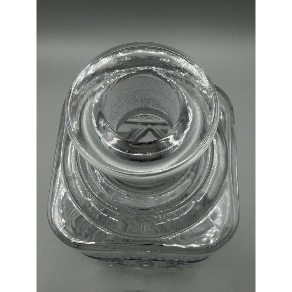 Vintage Imperial Glass Cape Cod Clear Pressed Glass Whiskey / Rye Decanter